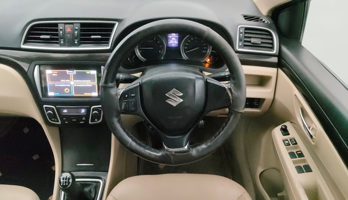 2017 Maruti Ciaz ALPHA 1.4 PETROL, Petrol, Manual, 83,518 km, Steering Wheel Close Up