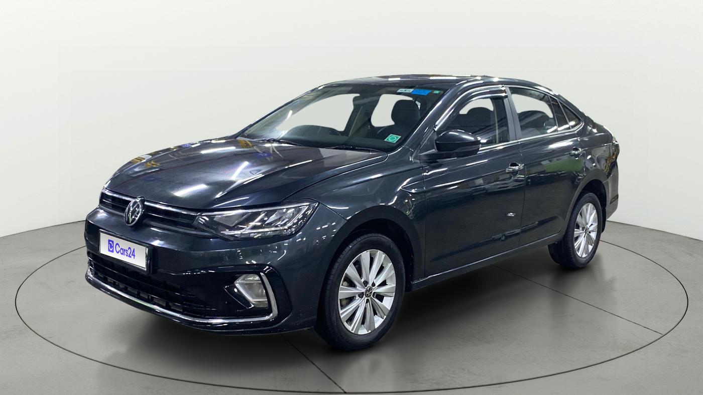 2023 Volkswagen VIRTUS HIGHLINE TSI 1.0 AT, Petrol, Automatic, 75,629 km, Left Front Diagonal