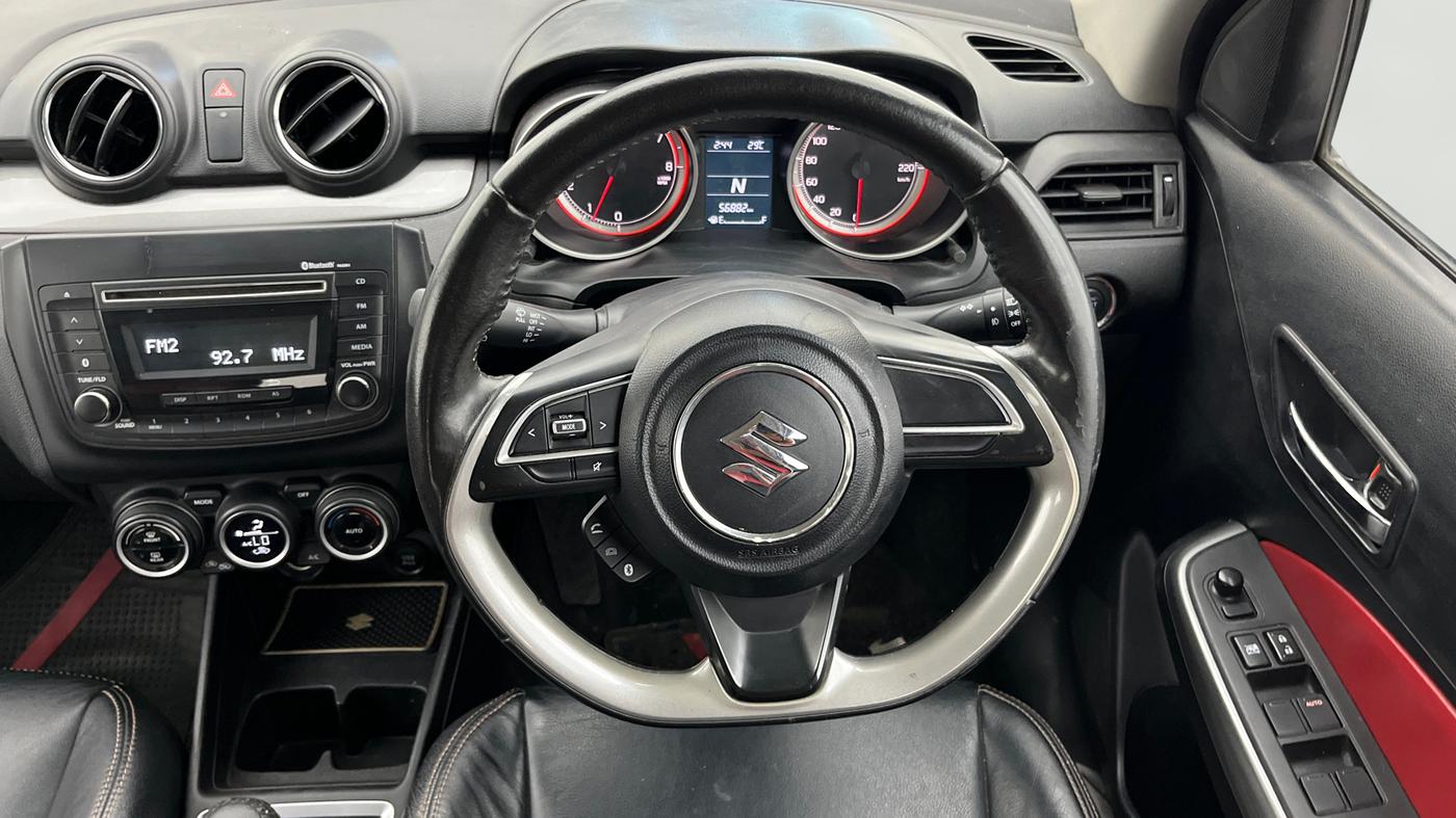 2018 Maruti Swift ZXI AMT, Petrol, Automatic, 56,882 km, Steering Wheel Close Up