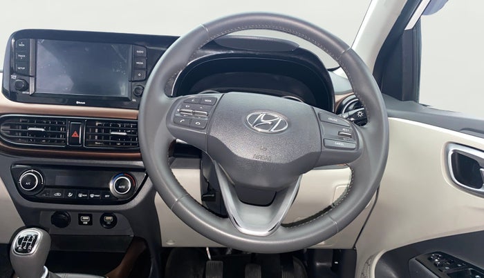2020 Hyundai AURA SX 1.2 (O), Petrol, Manual, 26,825 km, Steering Wheel Close Up
