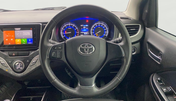 2021 Toyota Glanza V, Petrol, Manual, 74,812 km, Steering Wheel Close Up