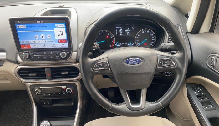 2019 Ford Ecosport TITANIUM 1.5L PETROL, Petrol, Manual, 1,07,673 km, Steering Wheel Close Up