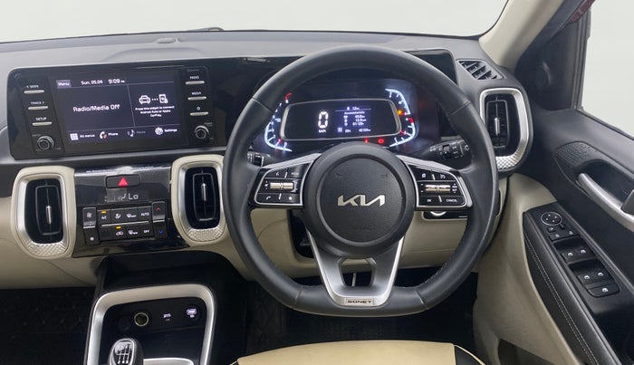 2021 KIA SONET HTX 1.0 IMT, Petrol, Manual, 42,116 km, Steering Wheel Close Up