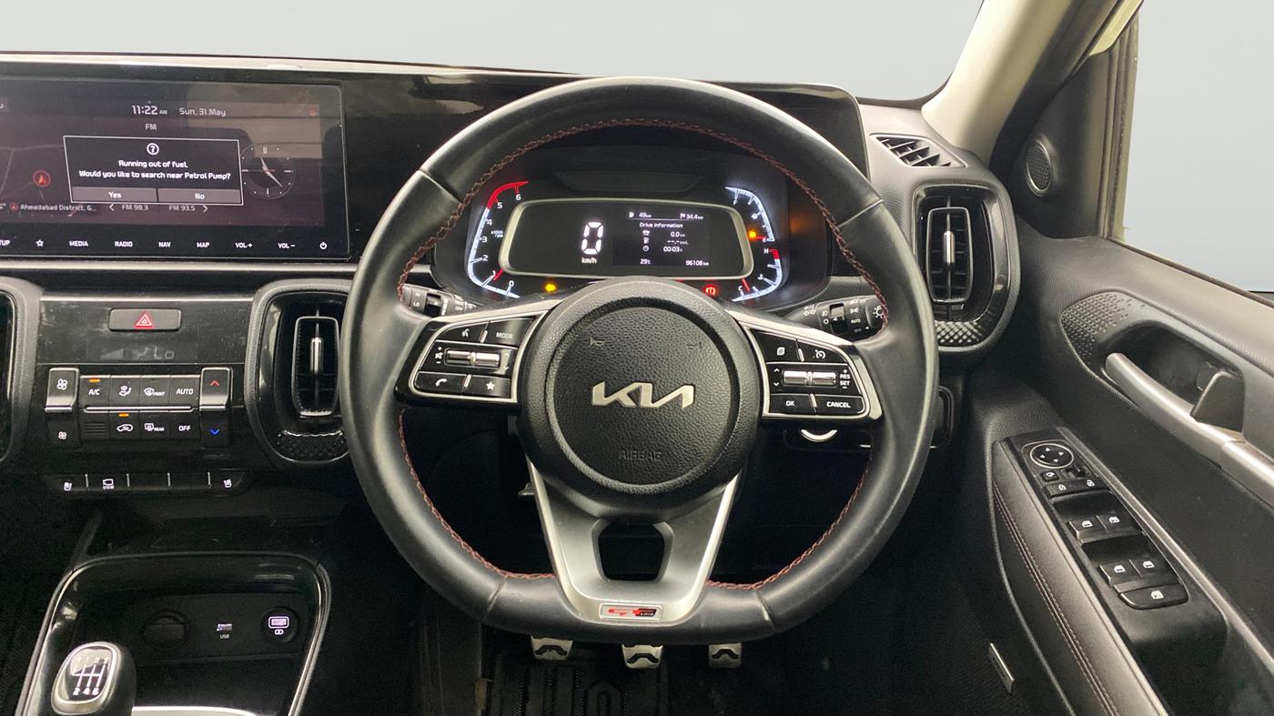 2022 KIA SONET GTX PLUS 1.5, Diesel, Manual, 96,203 km, Steering Wheel Close Up