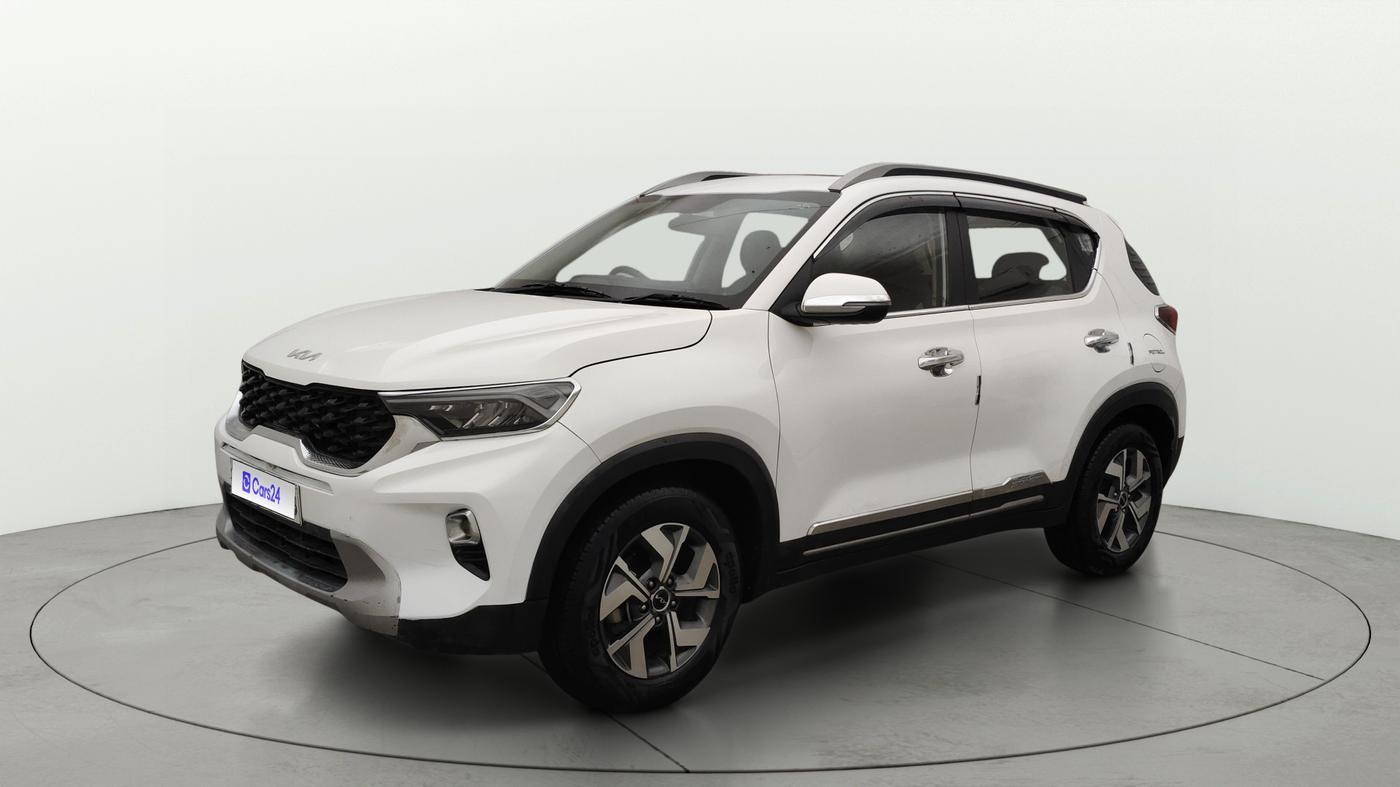 2021 KIA SONET HTX 1.0 IMT, Petrol, Manual, 61,566 km, Left Front Diagonal