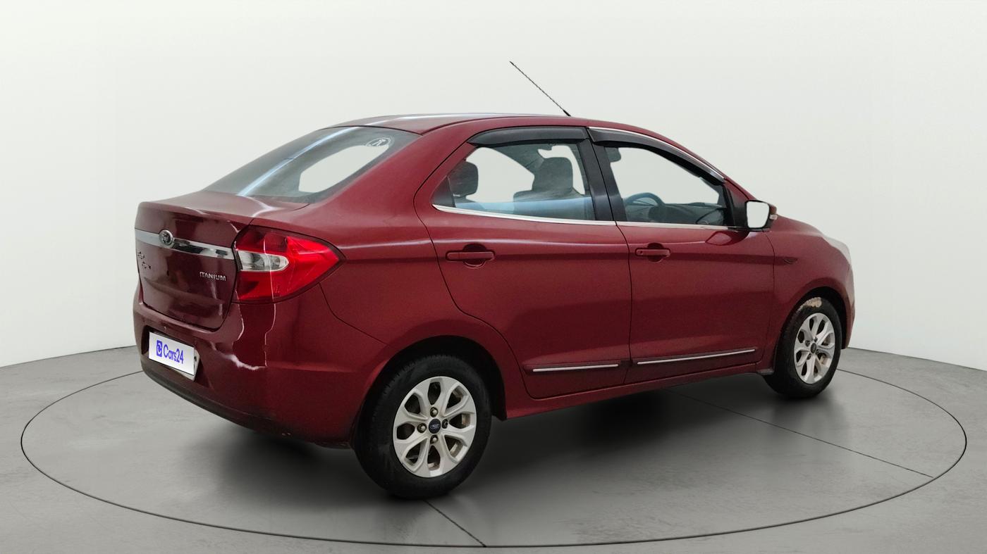 2017 Ford Figo Aspire TITANIUM 1.2 PETROL, Petrol, Manual, 1,23,557 km, Right Back Diagonal
