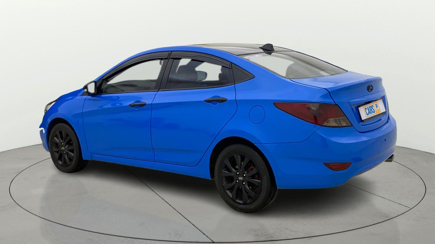 2014 Hyundai Verna FLUIDIC 1.6 VTVT SX, CNG, Manual, 60,800 km, Left Back Diagonal