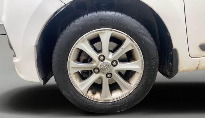 2014 Hyundai Grand i10 ASTA AT 1.2 KAPPA VTVT, Petrol, Automatic, 98,997 km, Left Front Wheel