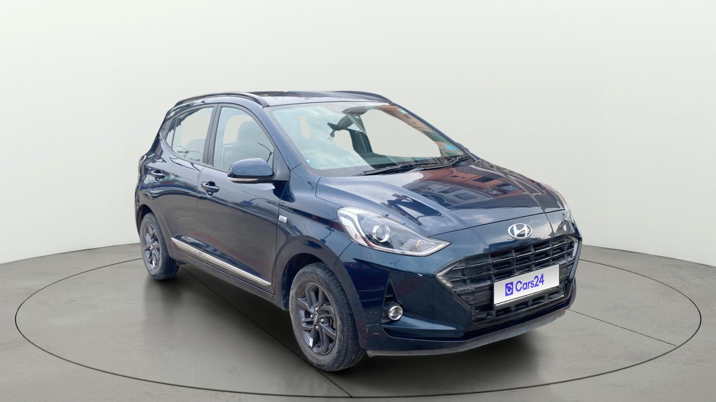 2021 Hyundai GRAND I10 NIOS SPORTZ AMT 1.2 KAPPA VTVT, Petrol, Automatic, 31,871 km, Right Front Diagonal