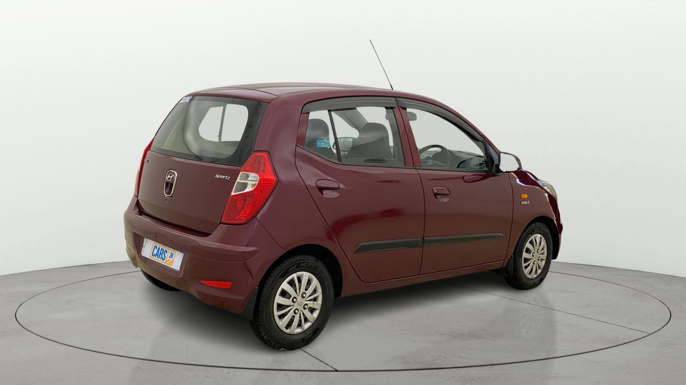 2014 Hyundai i10 SPORTZ 1.1, Petrol, Manual, 80,619 km, Right Back Diagonal