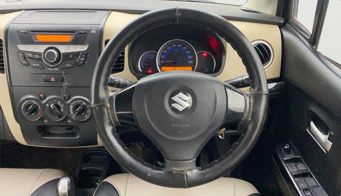 2017 Maruti Wagon R 1.0 VXI+ AMT, Petrol, Automatic, 37,963 km, Steering Wheel Close Up