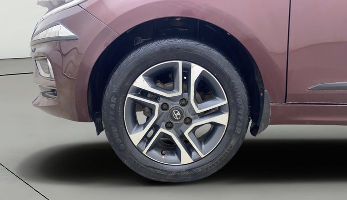 2020 Tata TIGOR XZA PLUS PETROL, Petrol, Automatic, 32,695 km, Left Front Wheel