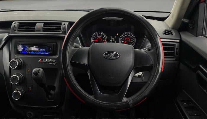 2018 Mahindra KUV 100 NXT K4+ P 6 STR, Petrol, Manual, 35,106 km, Steering Wheel Close Up