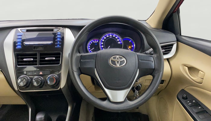 2018 Toyota YARIS J CVT, Petrol, Automatic, 1,09,463 km, Steering Wheel Close Up