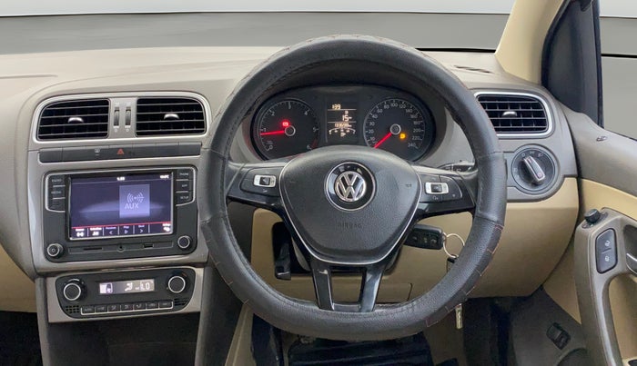 2019 Volkswagen Vento HIGHLINE DIESEL 1.5, Diesel, Manual, 1,33,655 km, Steering Wheel Close Up