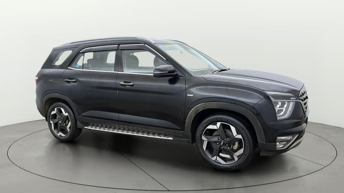 2023 Hyundai ALCAZAR  SIGNATURE (O) DCT 1.5 PETROL 7STR, Petrol, Automatic, 26,356 km, Right Front Diagonal