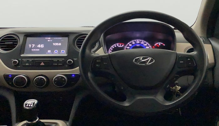 2017 Hyundai Grand i10 SPORTZ (O) 1.2 KAPPA VTVT, Petrol, Manual, 50,093 km, Steering Wheel Close Up