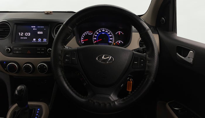 2018 Hyundai Grand i10 SPORTZ (O) AT 1.2 KAPPA VTVT, Petrol, Automatic, 59,569 km, Steering Wheel Close Up