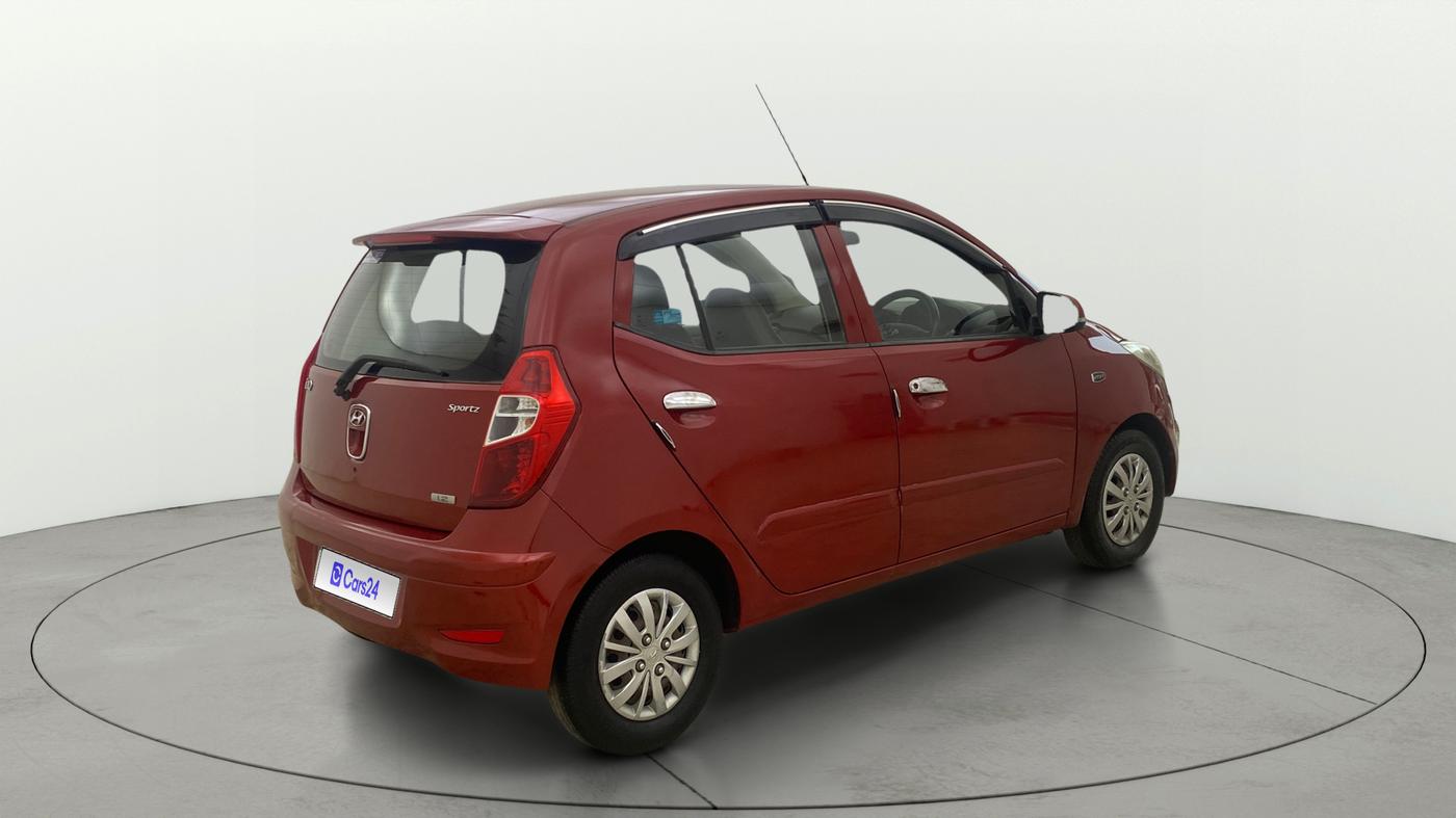 2013 Hyundai i10 SPORTZ 1.2, Petrol, Manual, 35,692 km, Right Back Diagonal