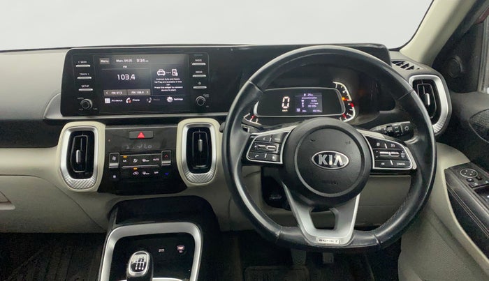 2020 KIA SONET HTX 1.0 IMT, Petrol, Manual, 93,180 km, Steering Wheel Close Up