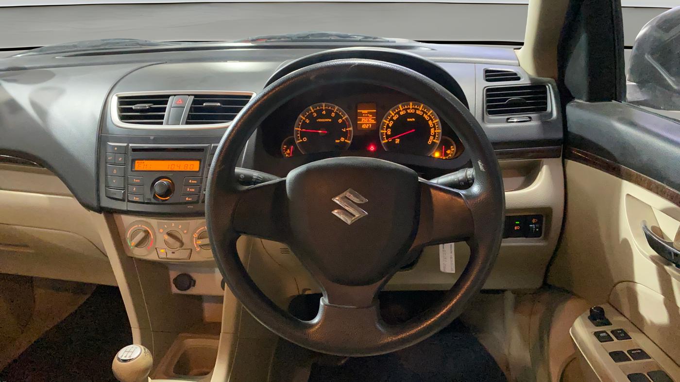 2013 Maruti Swift Dzire VXI, Petrol, Manual, 35,070 km, Steering Wheel Close Up