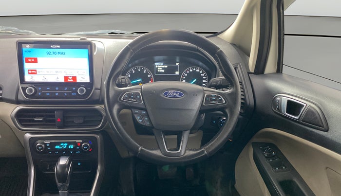 2019 Ford Ecosport TITANIUM + 1.5L PETROL AT, CNG, Automatic, 69,363 km, Steering Wheel Close Up