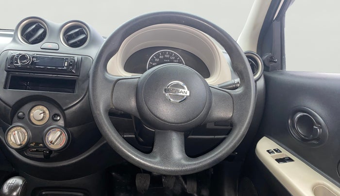 2013 Nissan Micra Active XL, Petrol, Manual, 1,36,687 km, Steering Wheel Close Up