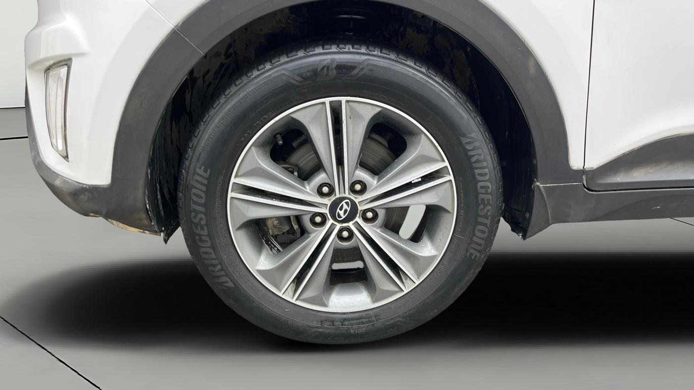 2017 Hyundai Creta SX PLUS AT 1.6 PETROL, Petrol, Automatic, 70,477 km, Left Front Wheel
