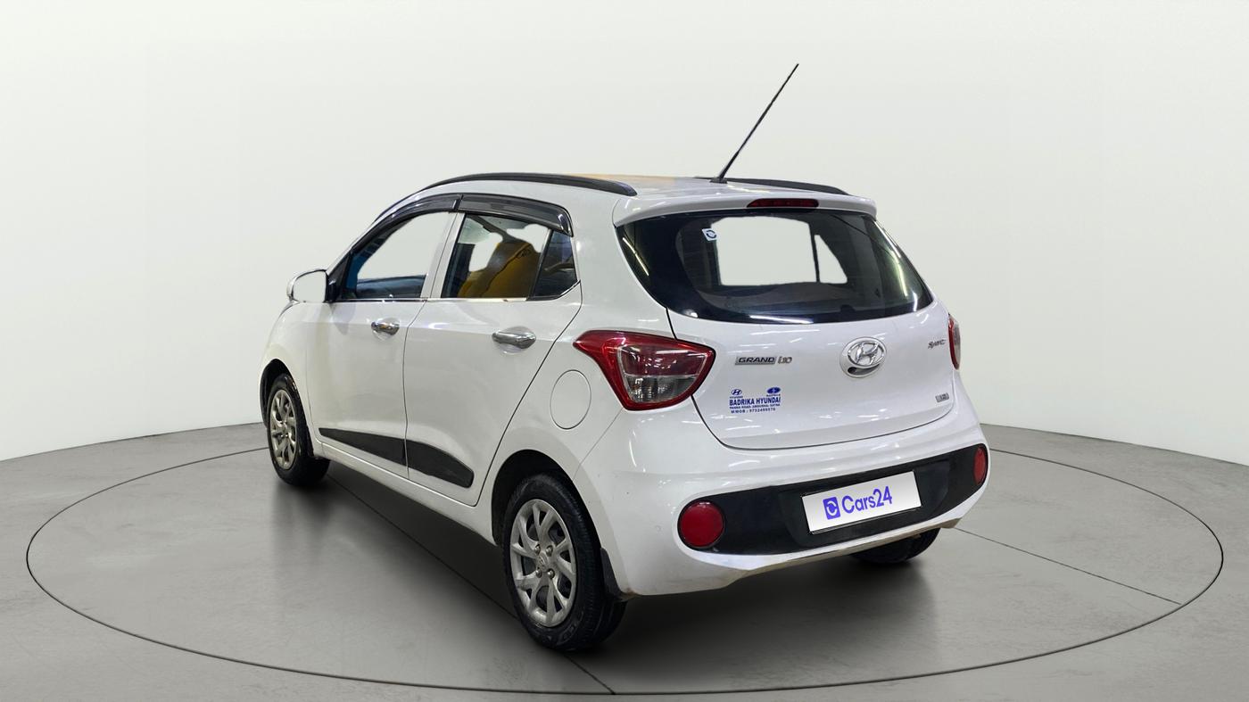 2017 Hyundai Grand i10 SPORTZ (O) 1.2 KAPPA VTVT, Petrol, Manual, 49,879 km, Left Back Diagonal