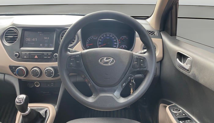 2017 Hyundai Grand i10 SPORTZ (O) 1.2 KAPPA VTVT, Petrol, Manual, 35,629 km, Steering Wheel Close Up