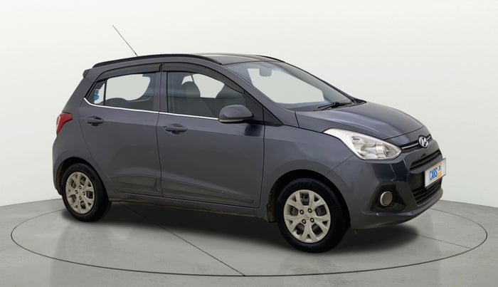 2015 Hyundai Grand i10 SPORTZ 1.2 KAPPA VTVT, CNG, Manual, 52,972 km, Right Front Diagonal