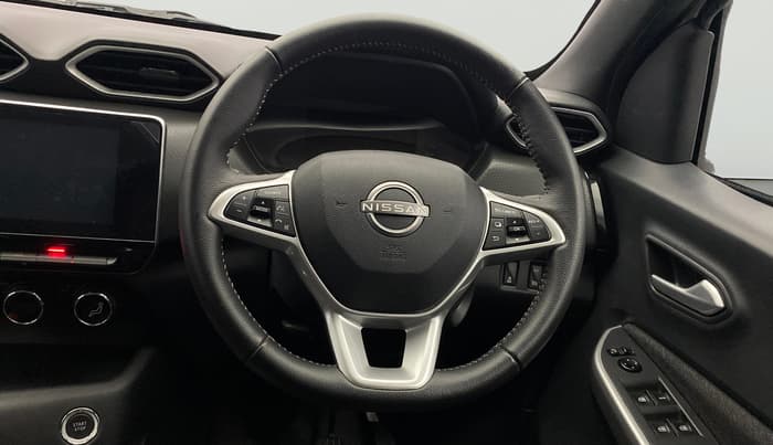 2023 Nissan MAGNITE XV PREMIUM TURBO CVT DUAL TONE, Petrol, Automatic, 6,857 km, Steering Wheel Close Up