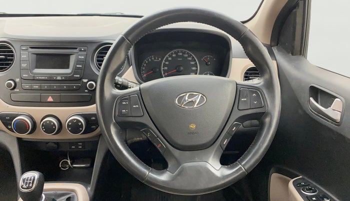 2016 Hyundai Grand i10 ASTA 1.2 KAPPA VTVT, Petrol, Manual, 60,771 km, Steering Wheel Close Up