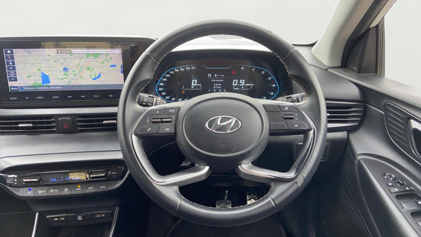 2020 Hyundai NEW I20 Asta 1.0 GDI Turbo IMT, Petrol, Manual, 52,807 km, Steering Wheel Close Up