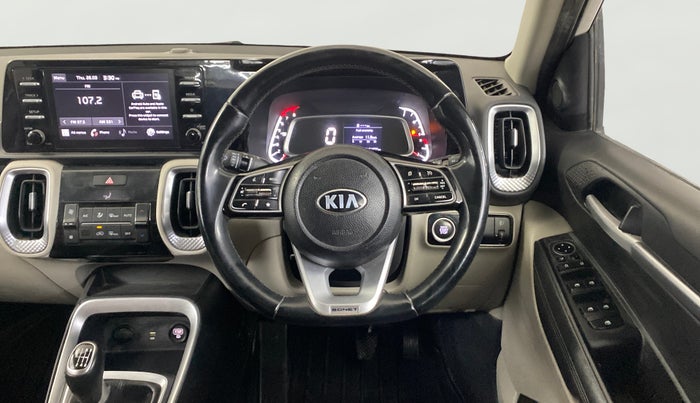 2021 KIA SONET HTX 1.0 IMT, Petrol, Manual, 91,834 km, Steering Wheel Close Up
