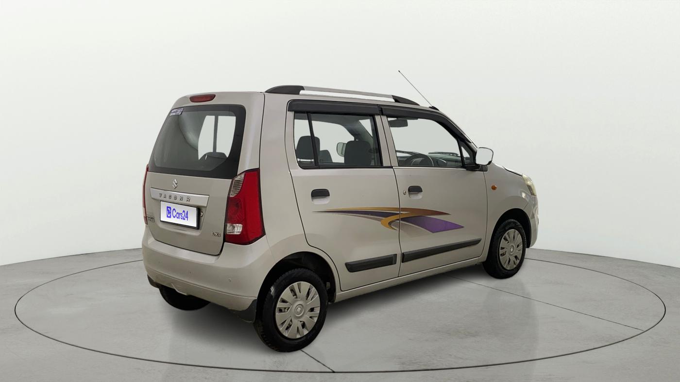 2013 Maruti Wagon R 1.0 LXI CNG, CNG, Manual, 60,983 km, Right Back Diagonal