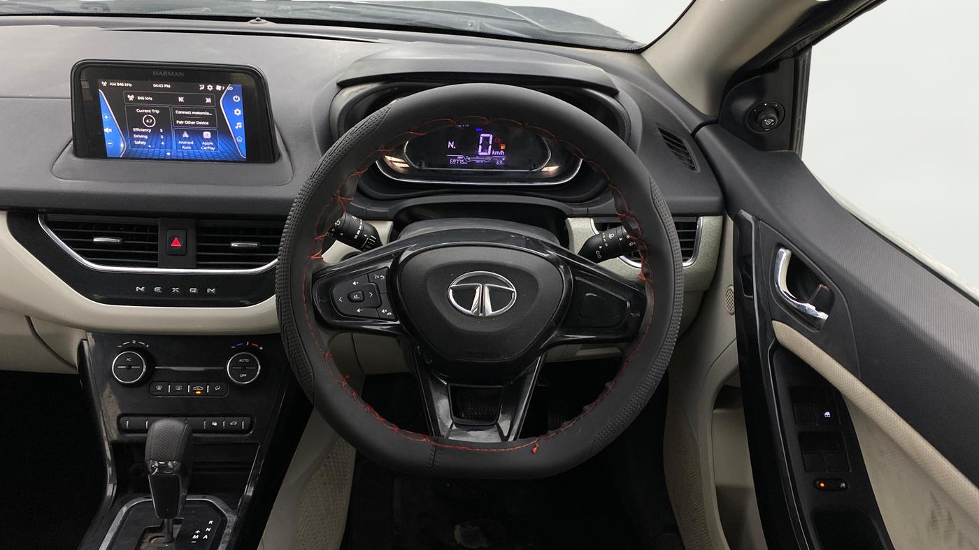 2023 Tata NEXON XZA PLUS DIESEL, Diesel, Automatic, 69,798 km, Steering Wheel Close Up