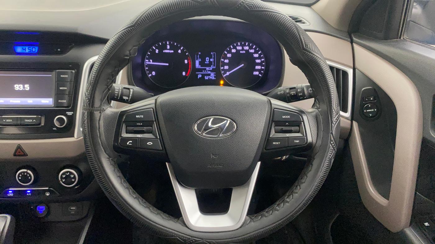 2019 Hyundai Creta S AT 1.6 DIESEL, Diesel, Automatic, 54,293 km, Steering Wheel Close Up