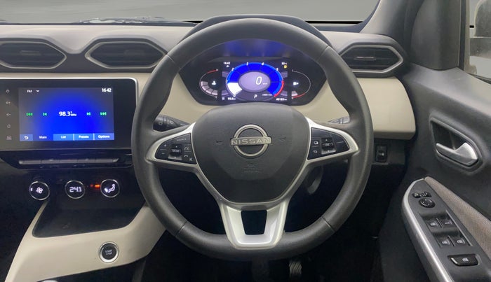 2022 Nissan MAGNITE XV TURBO CVT, Petrol, Automatic, 40,153 km, Steering Wheel Close Up