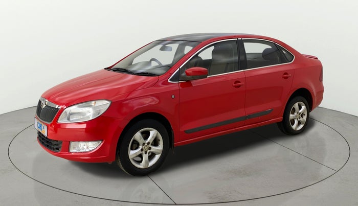 2012 Skoda Rapid ELEGANCE 1.6 TDI CR MT, Diesel, Manual, 64,358 km, Left Front Diagonal