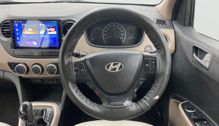 2015 Hyundai Grand i10 ASTA AT 1.2 KAPPA VTVT, Petrol, Automatic, 75,198 km, Steering Wheel Close Up