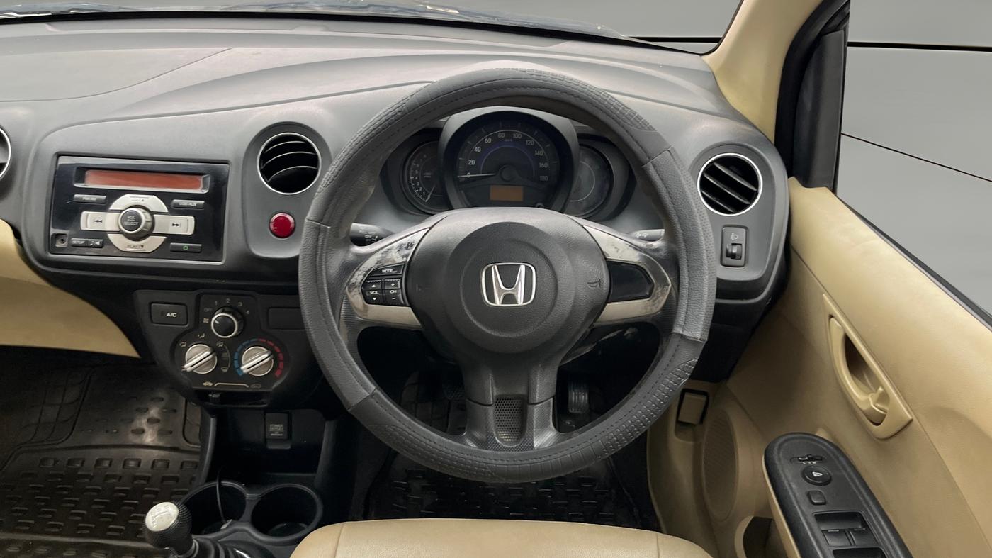 2015 Honda Amaze 1.2L I-VTEC S, Petrol, Manual, 79,909 km, Steering Wheel Close Up
