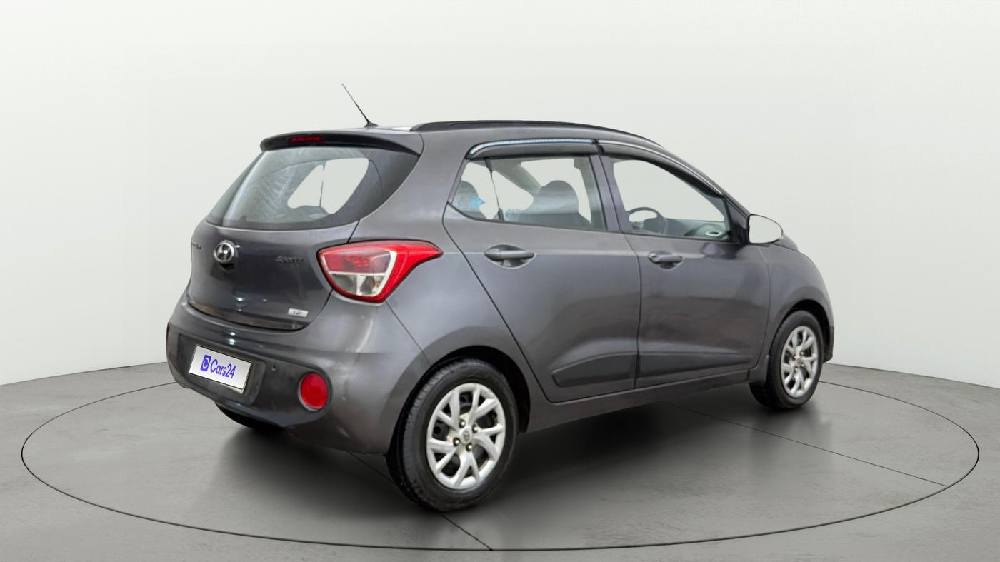 2017 Hyundai Grand i10 SPORTZ (O) 1.2 KAPPA VTVT, Petrol, Manual, 56,617 km, Right Back Diagonal