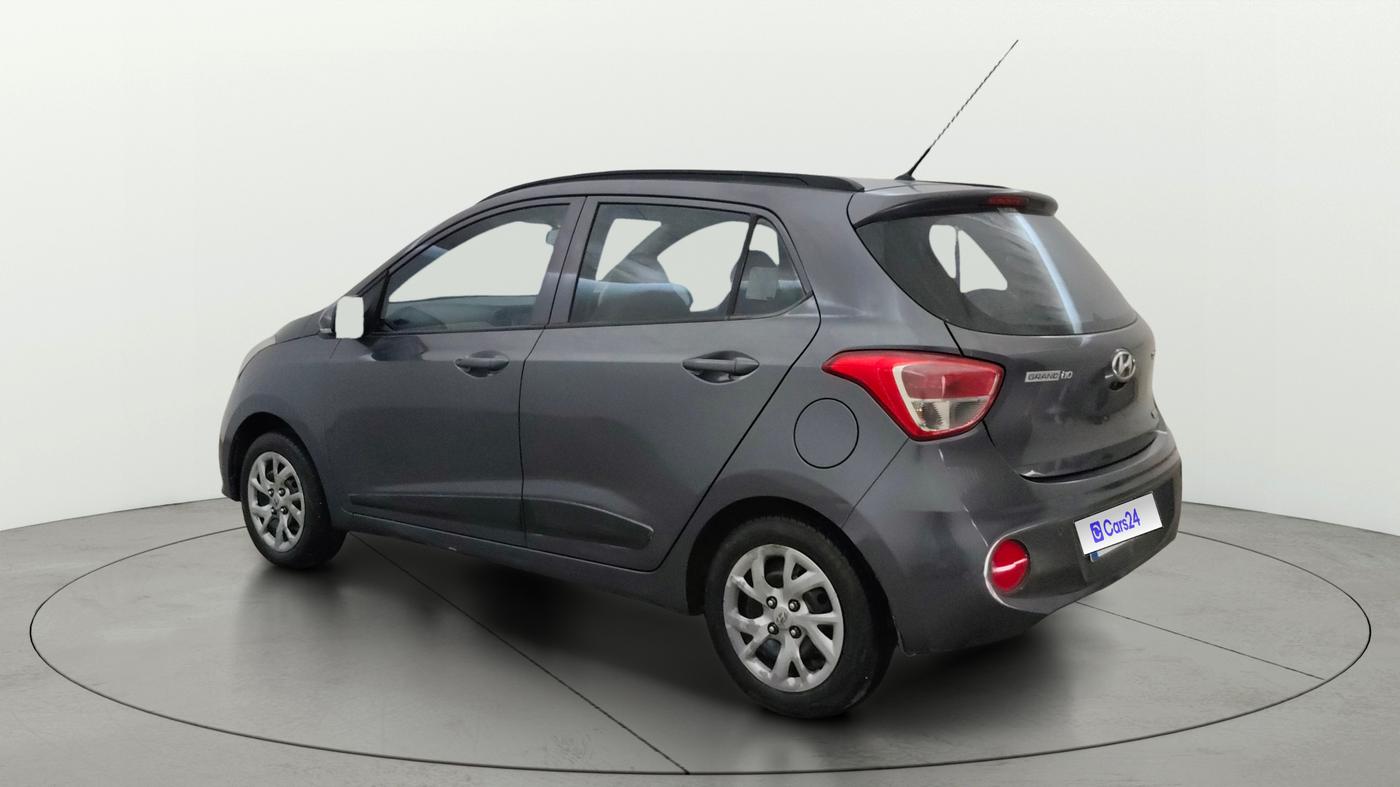 2017 Hyundai Grand i10 SPORTZ (O) 1.2 KAPPA VTVT, CNG, Manual, 91,353 km, Left Back Diagonal