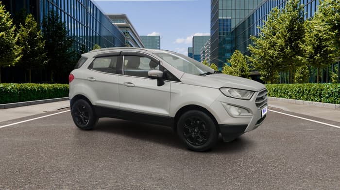 2019 Ford Ecosport TITANIUM + 1.5L PETROL AT, CNG, Automatic, 1,07,110 km, Right Front Diagonal