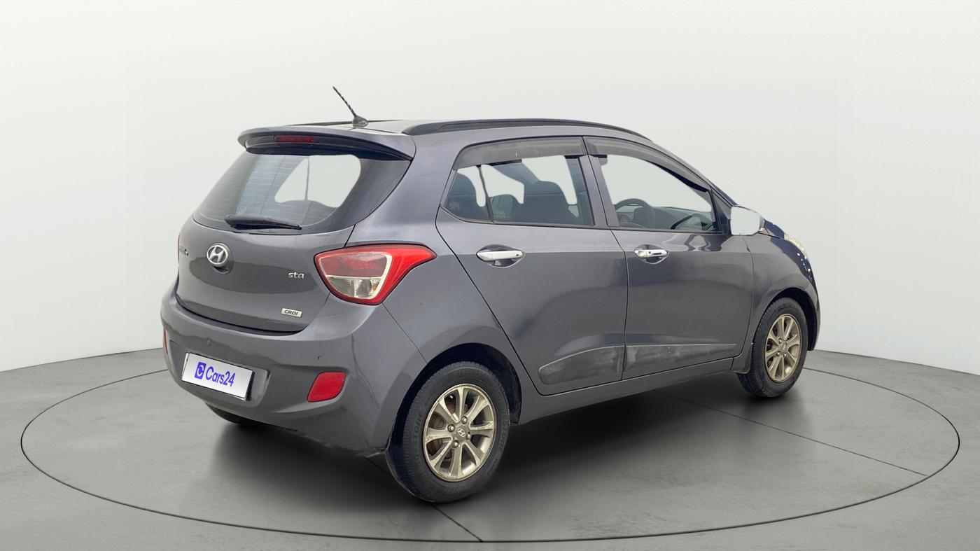 2014 Hyundai Grand i10 ASTA 1.1 CRDI, Diesel, Manual, 1,21,381 km, Right Back Diagonal