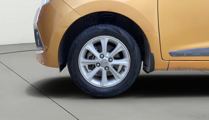 2014 Hyundai Grand i10 ASTA AT 1.2 KAPPA VTVT, Petrol, Automatic, 74,436 km, Left Front Wheel