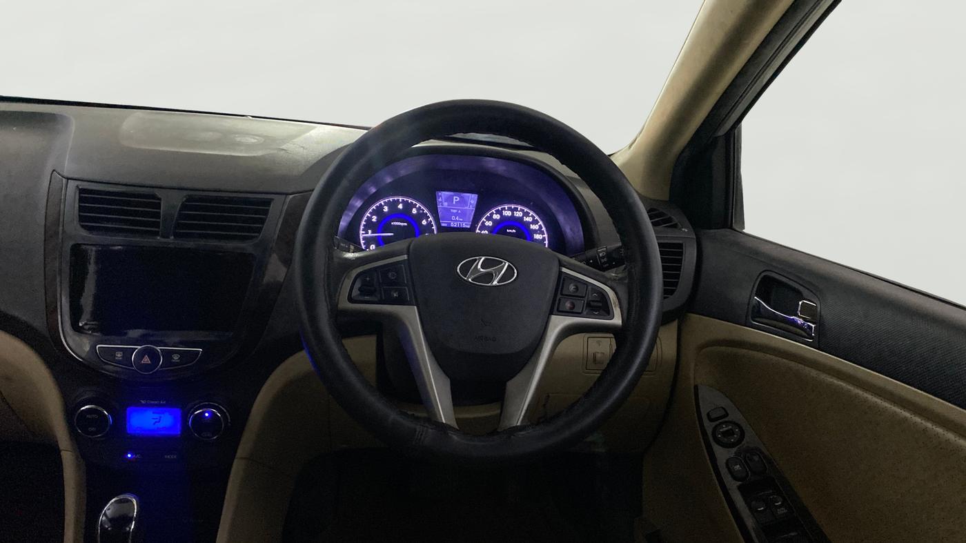2013 Hyundai Verna FLUIDIC 1.6 VTVT SX AT, Petrol, Automatic, 52,115 km, Steering Wheel Close Up