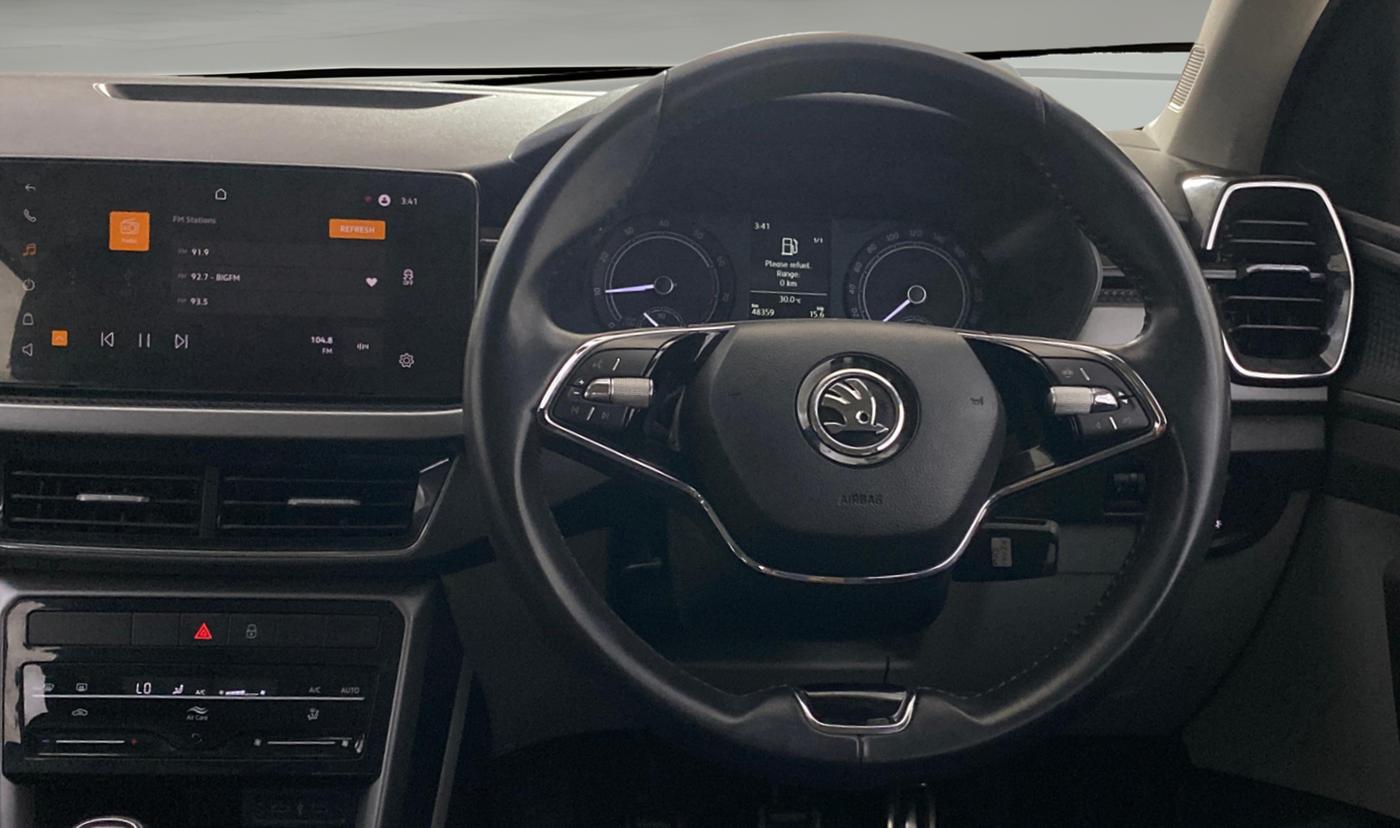 2022 Skoda KUSHAQ AMBITION 1.0L TSI MT, Petrol, Manual, 48,424 km, Steering Wheel Close Up
