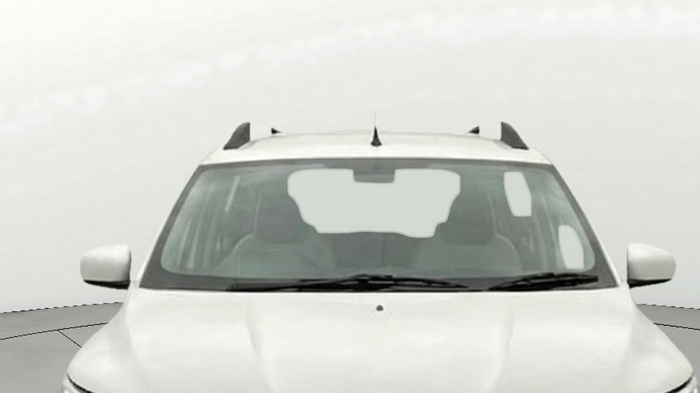 2019 Renault TRIBER RXZ, CNG, Manual, 31,175 km, Front Windshield